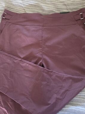 Maurices Maroon Women's Cropped Pants Plus Size XXL